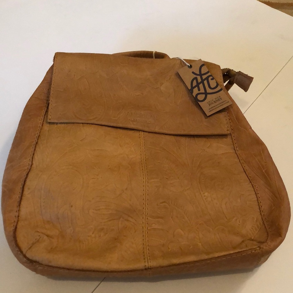 American Leather Tooled Backpack NEW